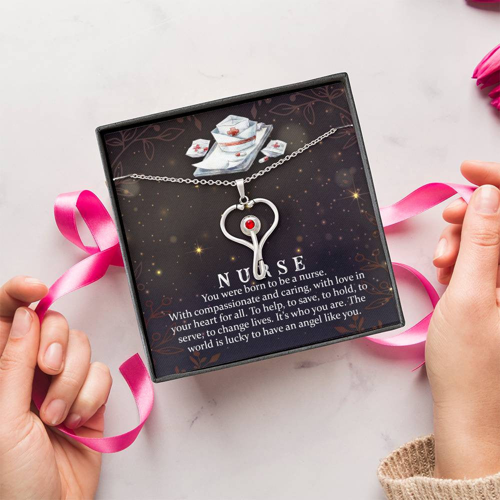 Nurse Stethoscope Necklace Gift-[Heartfelt Family Gift]