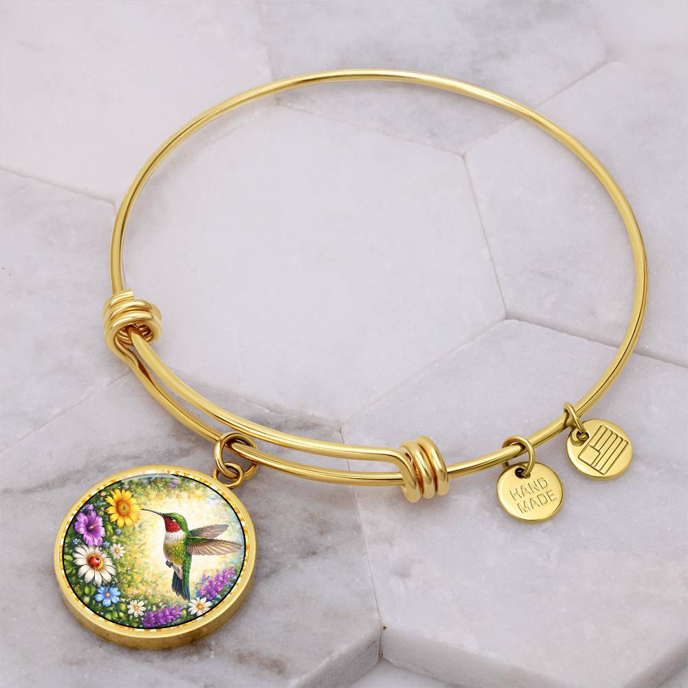 Hummingbird Personalized Engraved Necklace Bracelet or Keychain
