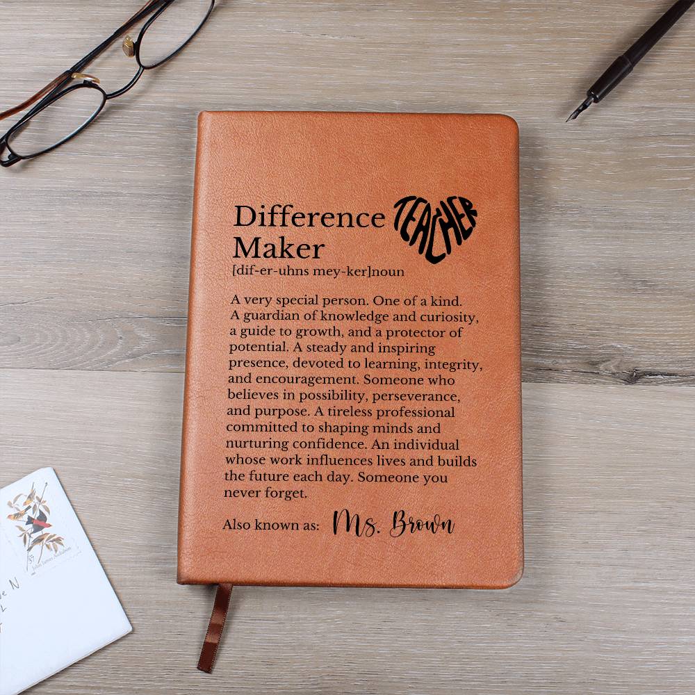 Difference Maker Journal for Teacher