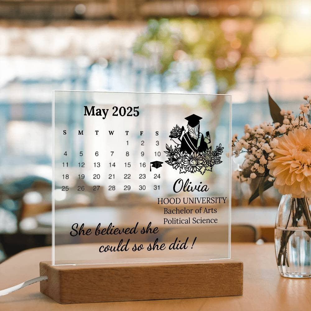 Personalized Graduation Plaque for 2025 Graduate-[Heartfelt Family Gift]