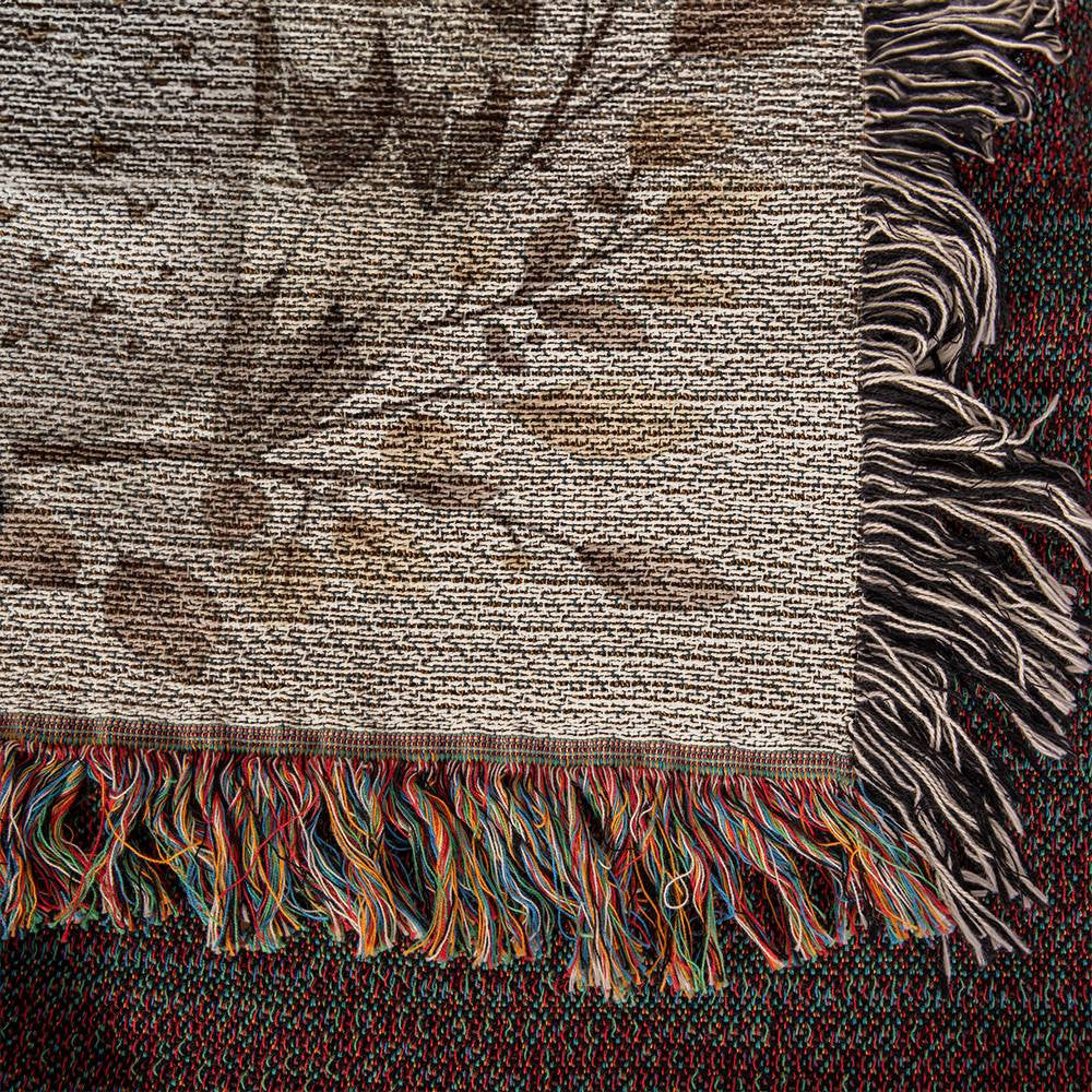 Owl Woven Cotton Throw Blanket-[Heartfelt Family Gift]