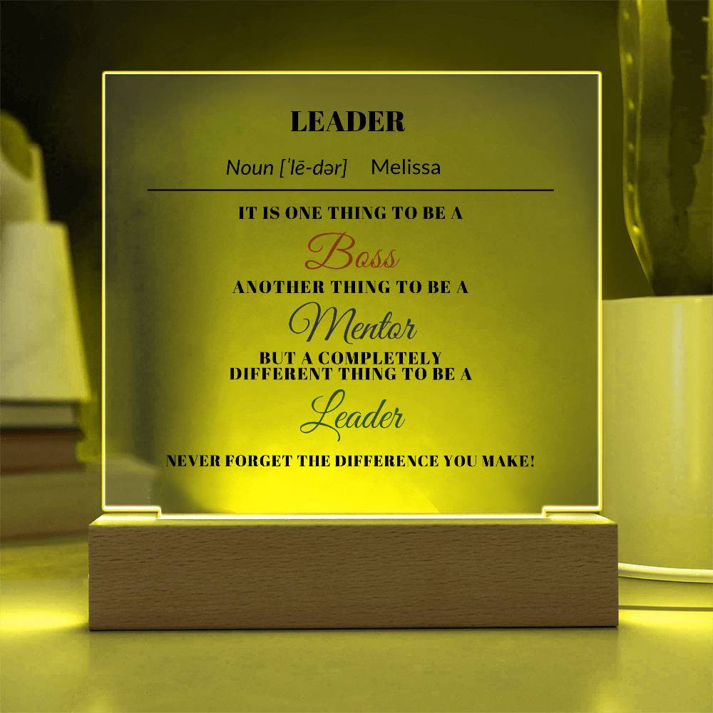 Boss Gift for Coworker Acrylic Plaque-[Heartfelt Family Gift]