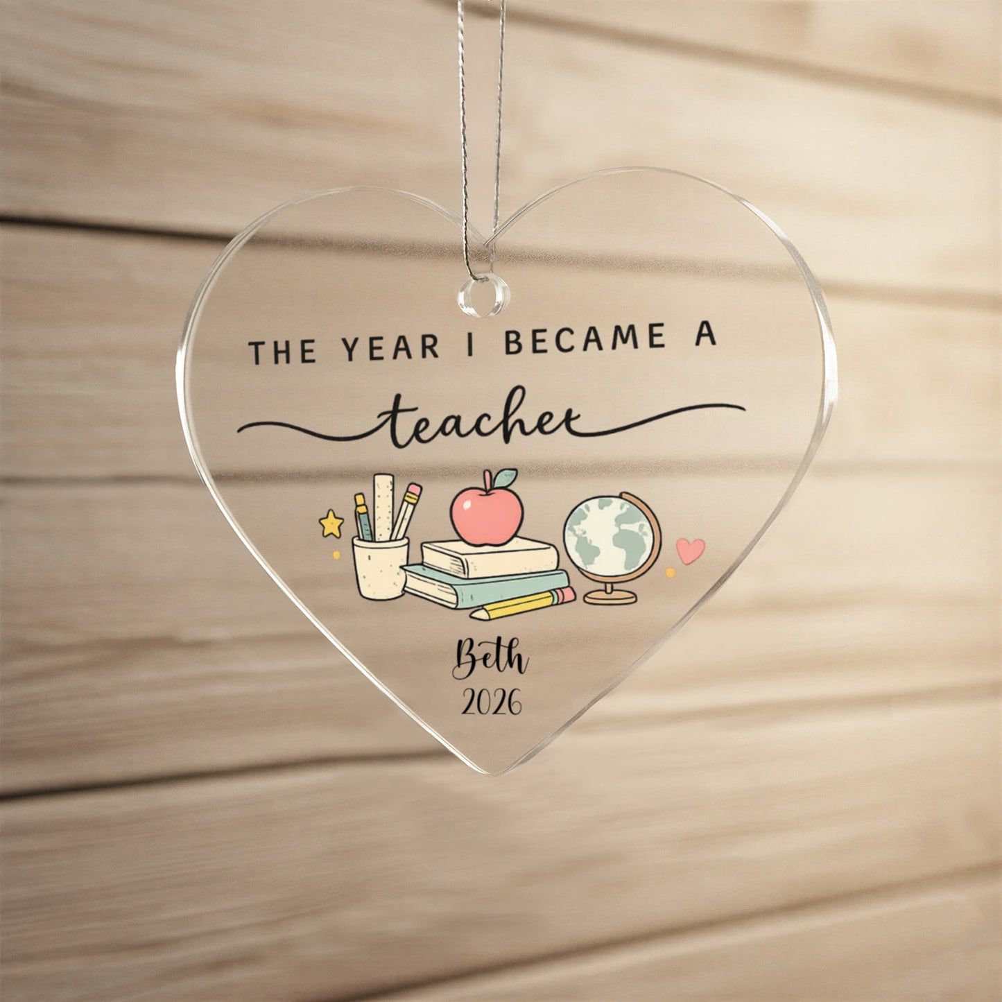 1st Christmas As A Teacher Ornament