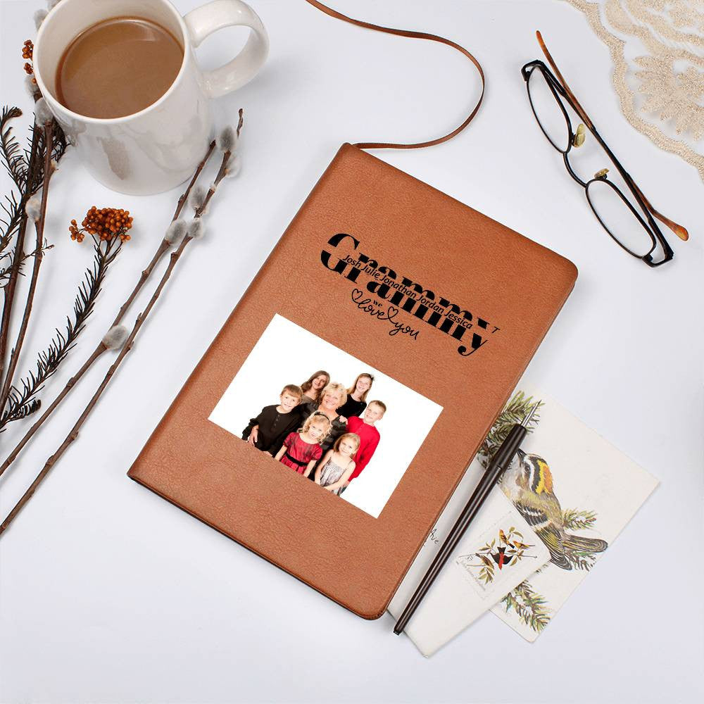 Grammy Personalized Keepsake Journal with Grandkids Names and Photo-[Heartfelt Family Gift]