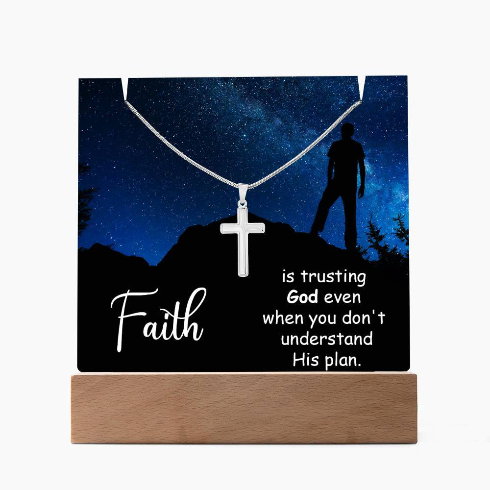 Religious Plaque & Cross Gift Set-[Heartfelt Family Gift]