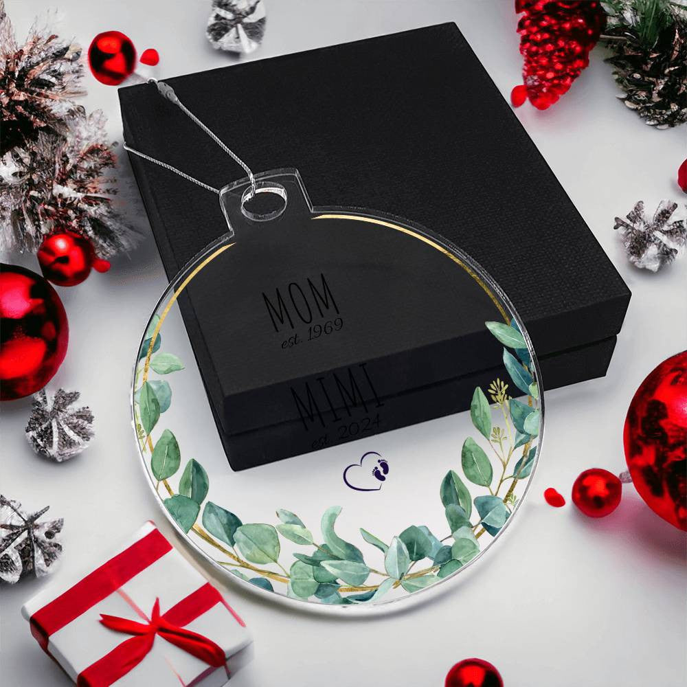 Mimi New Grandparents 1st Christmas Ornament-[Heartfelt Family Gift]