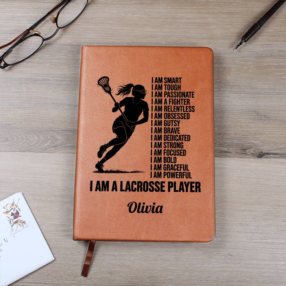 Personalized Lacrosse Player Affirmation Journal