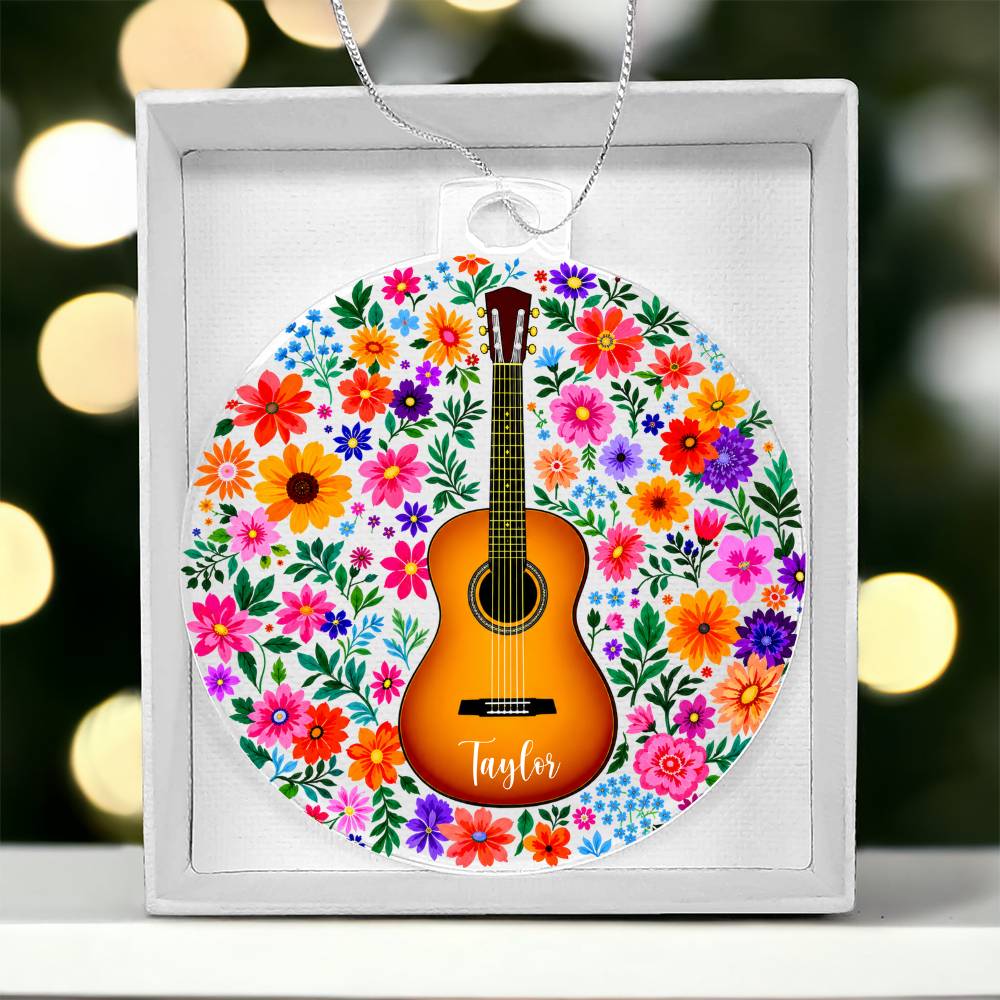 Personalized Acoustic Guitar Ornament