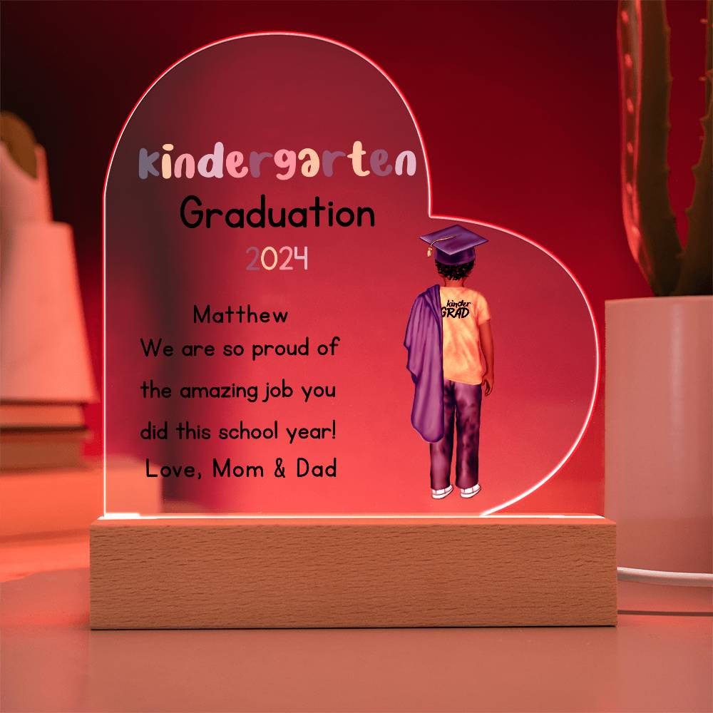Kindergarten Graduation Plaque-[Heartfelt Family Gift]