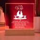 Wife from Husband Romantic Plaque Gift-[Heartfelt Family Gift]