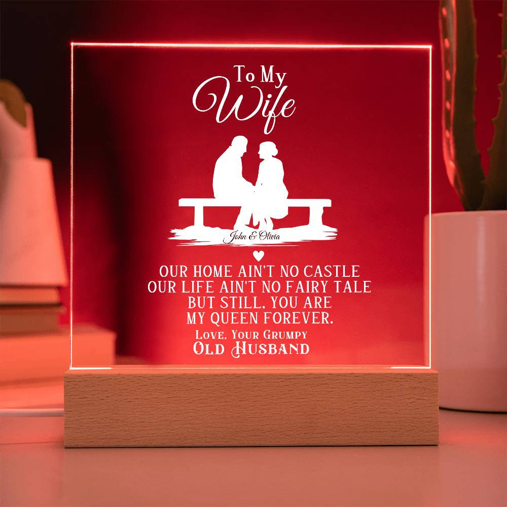 Wife from Husband Romantic Plaque Gift-[Heartfelt Family Gift]