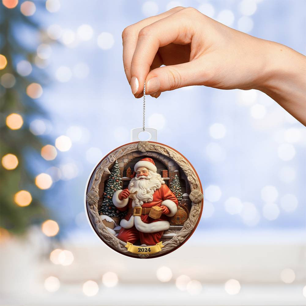 Santa Christmas Ornament-[Heartfelt Family Gift]