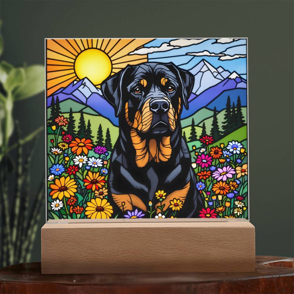 English Retriever Dog Lighted Plaque