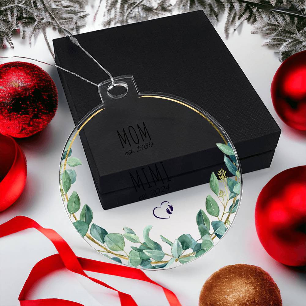 Mimi New Grandparents 1st Christmas Ornament-[Heartfelt Family Gift]