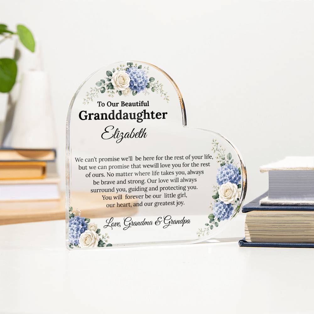 Granddaughter Heart Plaque Gift