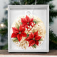 Poinsettia Penquin Acrylic Christmas Ornament-[Heartfelt Family Gift]