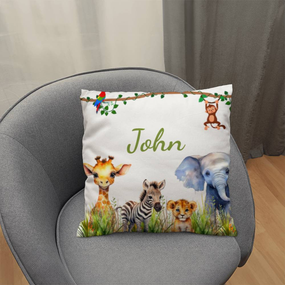 Kids Nursery Safari Zoo Animal Pillow-[Heartfelt Family Gift]