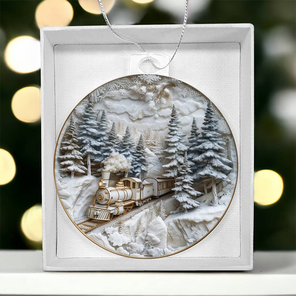 Acrylic Christmas Ornament-[Heartfelt Family Gift]
