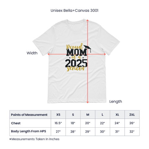 Proud Mom of a 2025 Graduate  T-Shirt-[Heartfelt Family Gift]