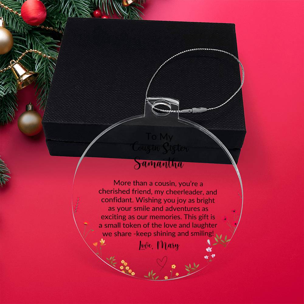 Cousin Sister Acrylic Ornament