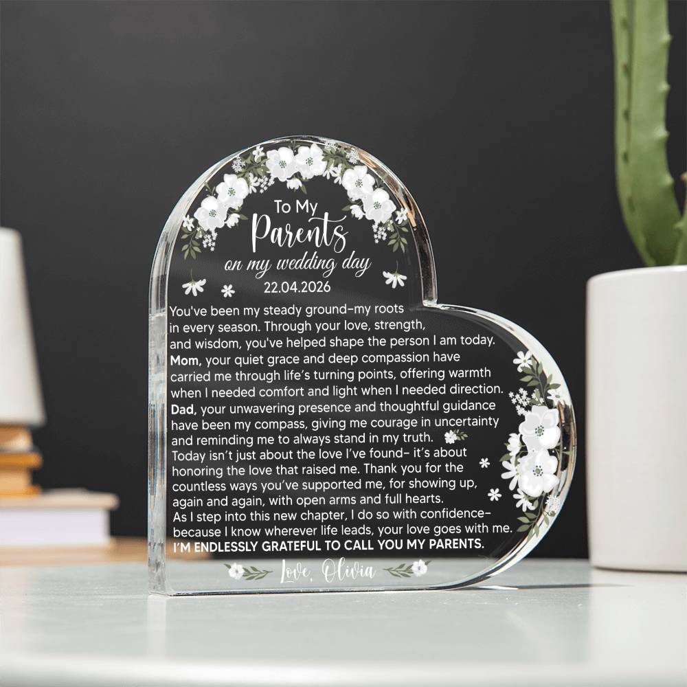 To My Parents on My Wedding Day