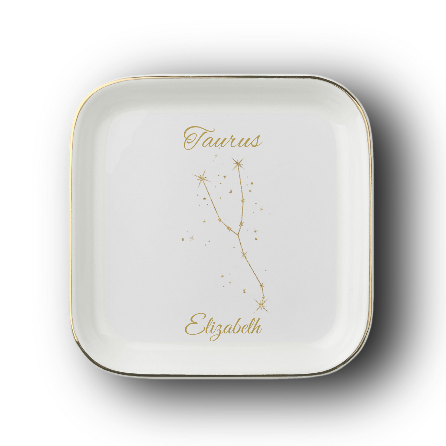 Taurus Jewelry Dish Trinket Tray