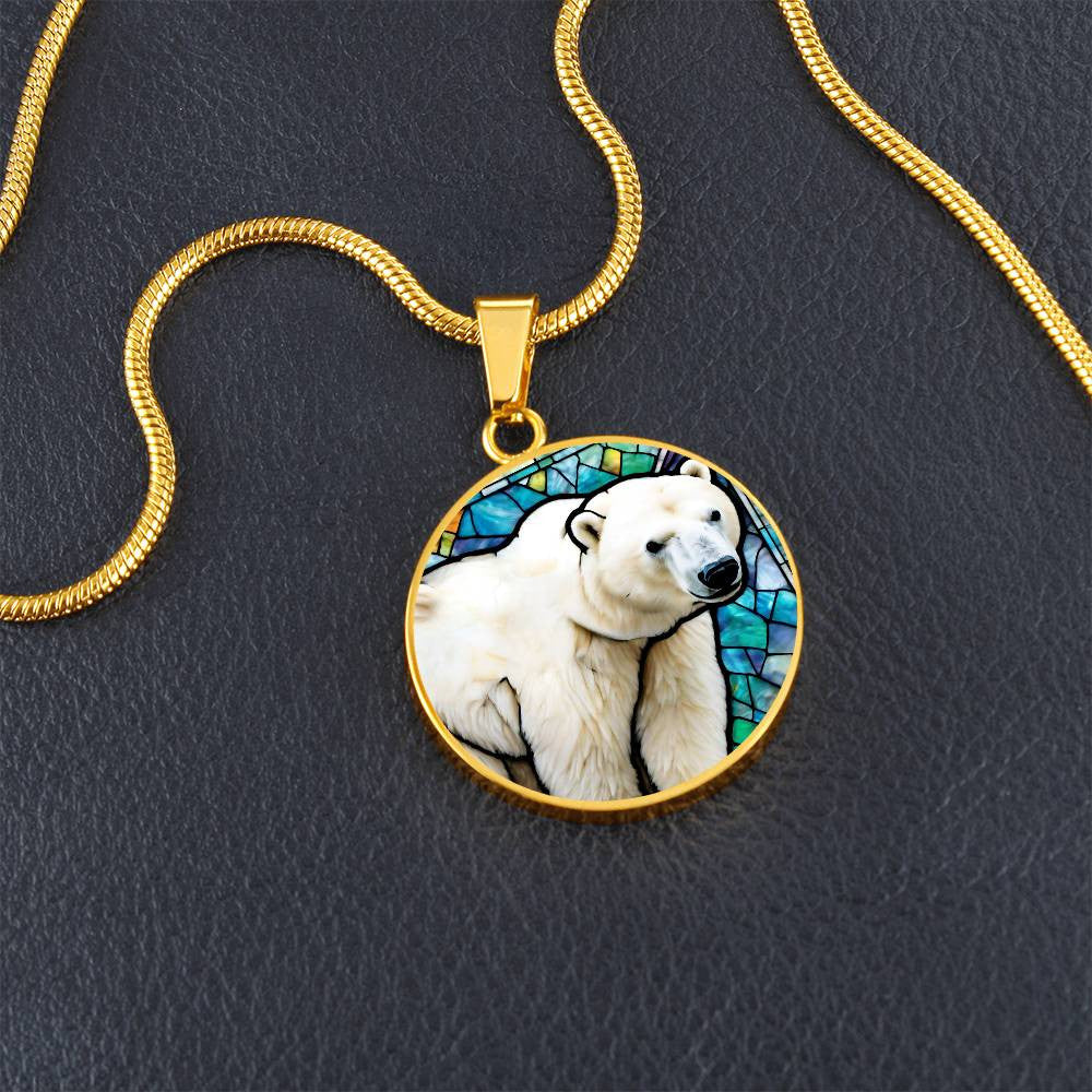 Polar Bear Necklace, Polar Bear Charm Bangle Bracelet, Polar Bear Jewelry, Gift for Polar Bear Lover, White polar bear, Polar Bear charm-[Heartfelt Family Gift]