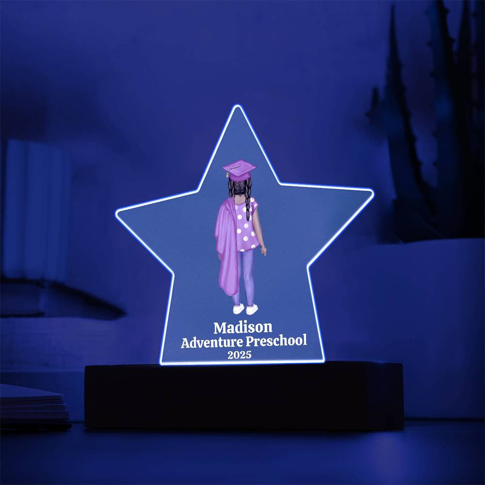 Preschool Graduation Star Plaque