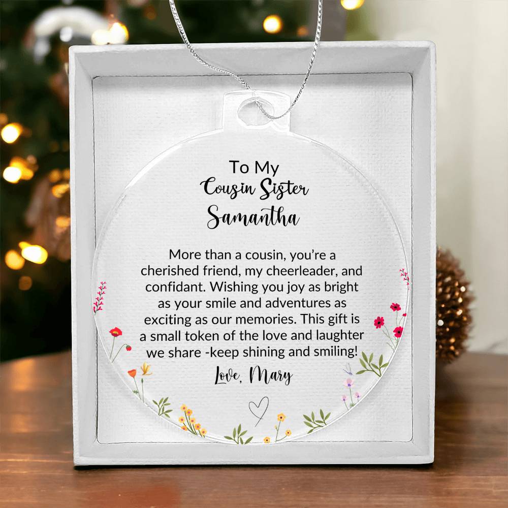 Cousin Sister Acrylic Ornament