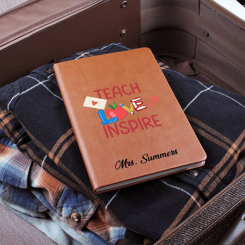 Personalized Teacher Journal for Teacher Appreciation-[Heartfelt Family Gift]