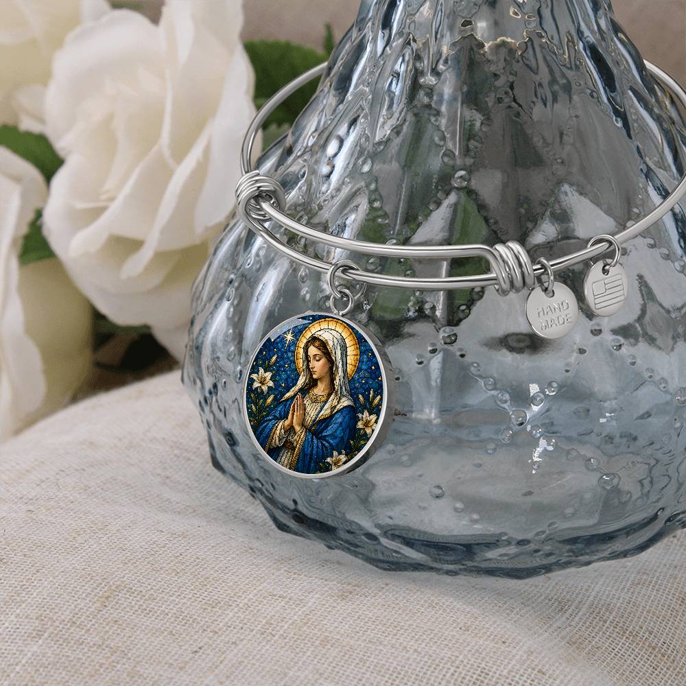 Personalized Virgin Mary Necklace