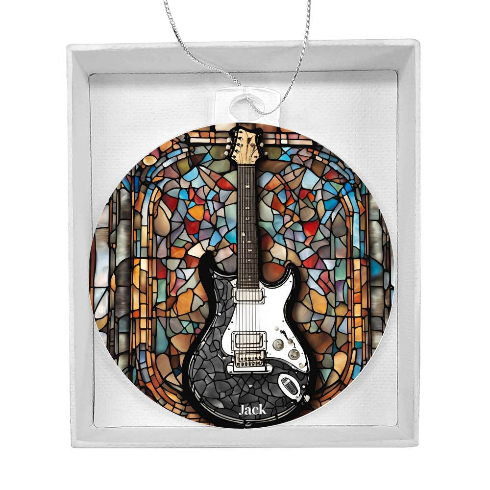 Guitar Acrylic Christmas Ornament-[Heartfelt Family Gift]