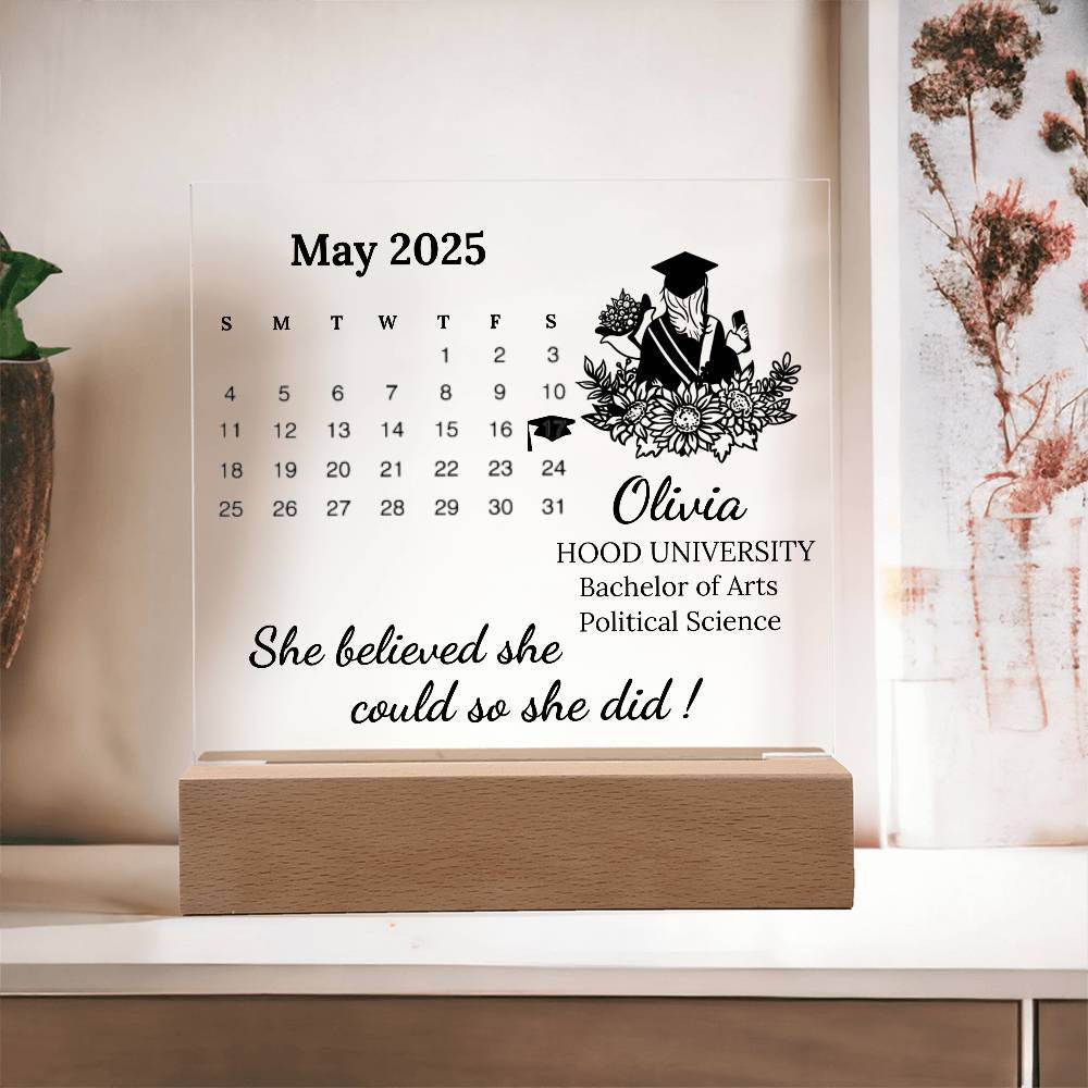 Personalized Graduation Plaque for 2025 Graduate-[Heartfelt Family Gift]