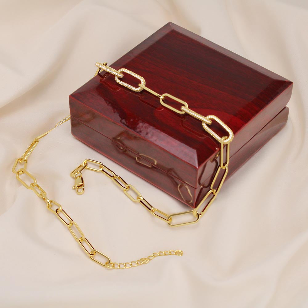 Daughter Forever Linked Necklace-[Heartfelt Family Gift]