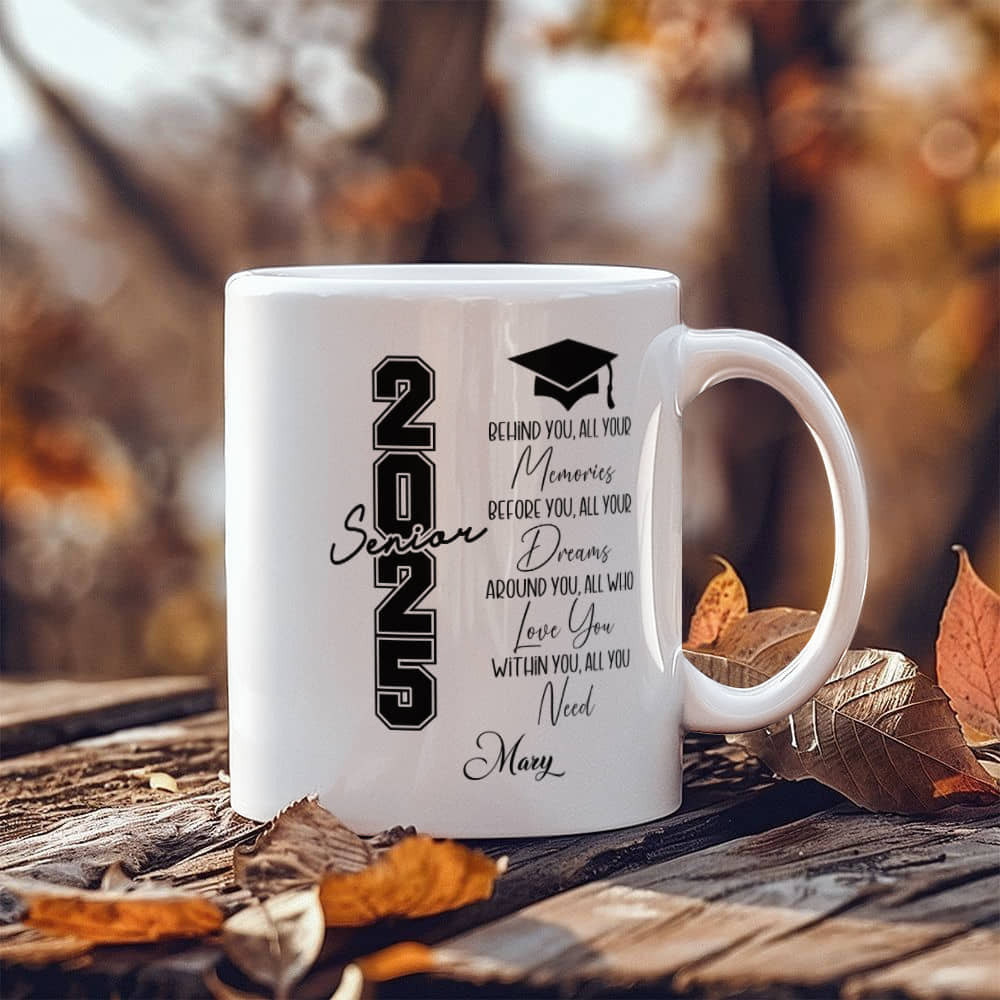 Class of 2025 Graduation White Ceramic Mug-[Heartfelt Family Gift]