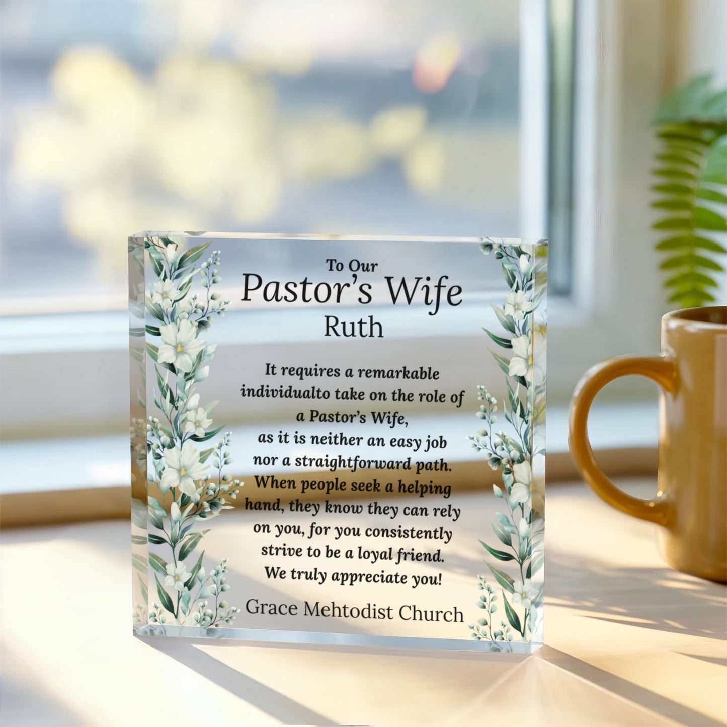 Pastors Wife Acrylic Block