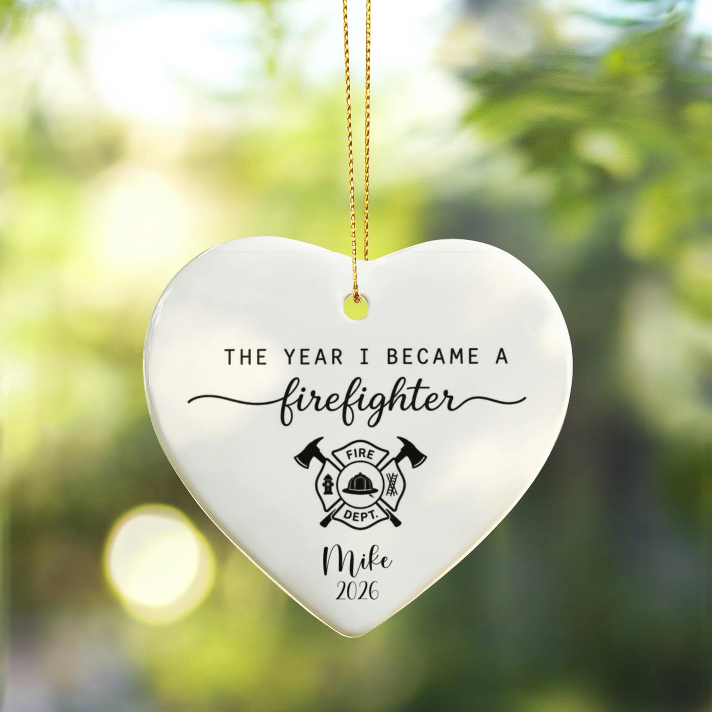 1st Christmas Firefighter Ornament