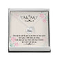 Time slips by(1) Mom Memorial Necklace-[Heartfelt Family Gift]