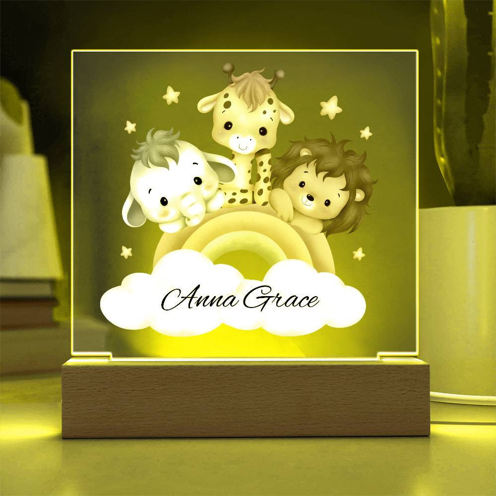 Baby Nursery Safari Night Light-[Heartfelt Family Gift]