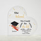 Personalized Graduation Heart Plaque Gift-[Heartfelt Family Gift]