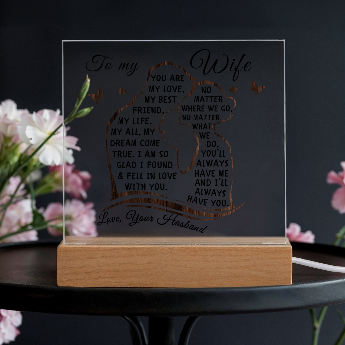To My Wife Sentimental Plaque Gift-[Heartfelt Family Gift]