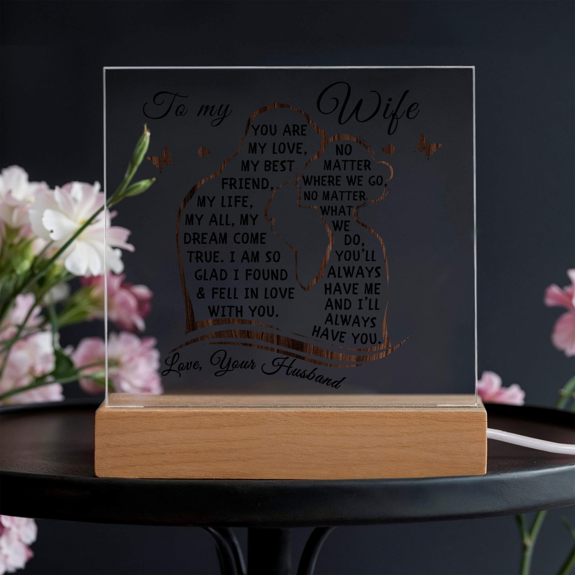 To My Wife Sentimental Plaque Gift-[Heartfelt Family Gift]
