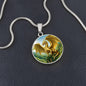 Dragon Gold Forest Engraved Necklace in Gold or Silver-[Heartfelt Family Gift]