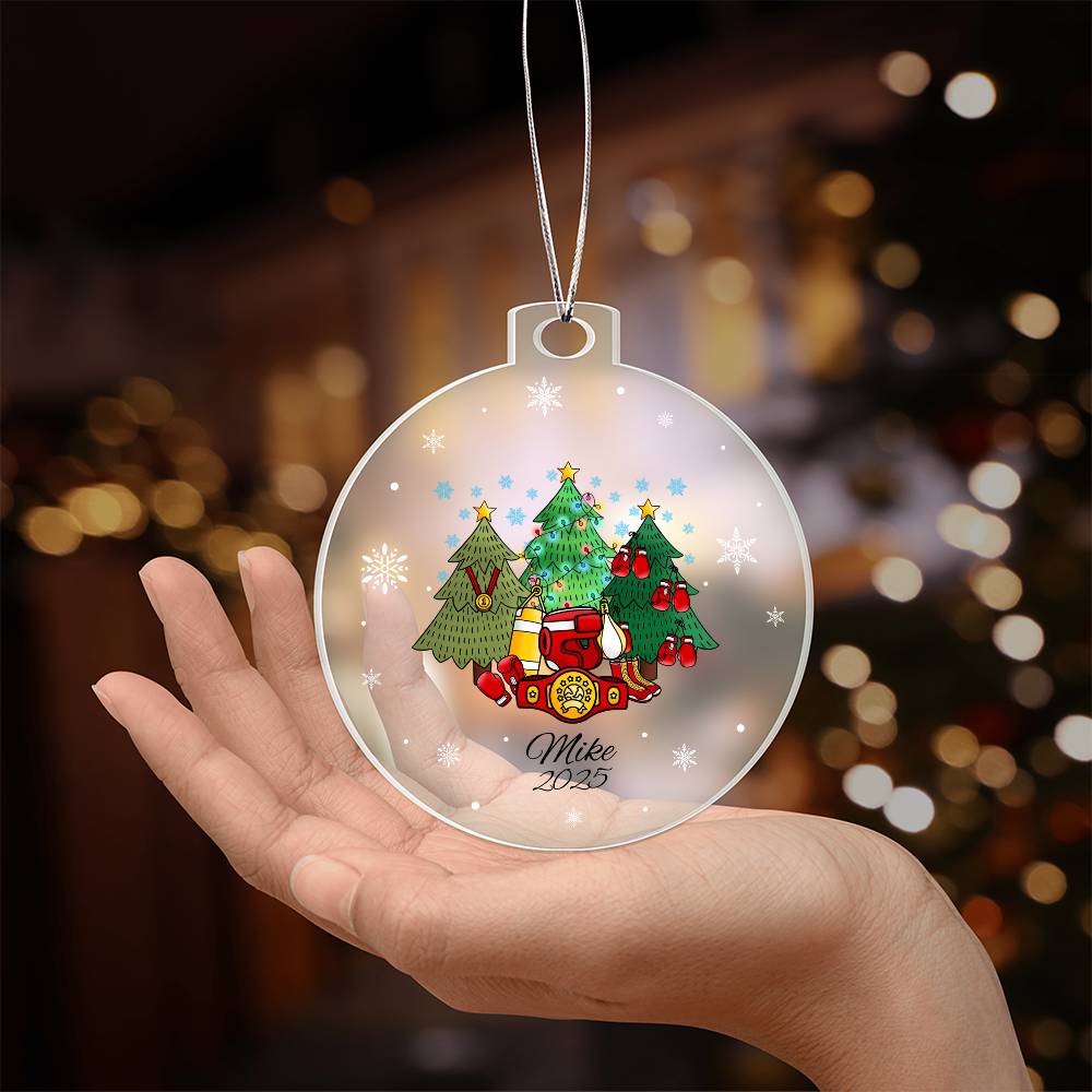 Boxing Christmas Tree Ornament