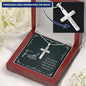 Faith Engraved Stainless Steel Cross-[Heartfelt Family Gift]