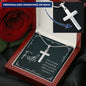 Faith Engraved Stainless Steel Cross-[Heartfelt Family Gift]