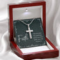 Faith Engraved Stainless Steel Cross-[Heartfelt Family Gift]