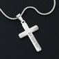 Faith Engraved Stainless Steel Cross-[Heartfelt Family Gift]