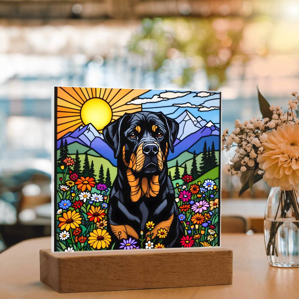 English Retriever Dog Lighted Plaque