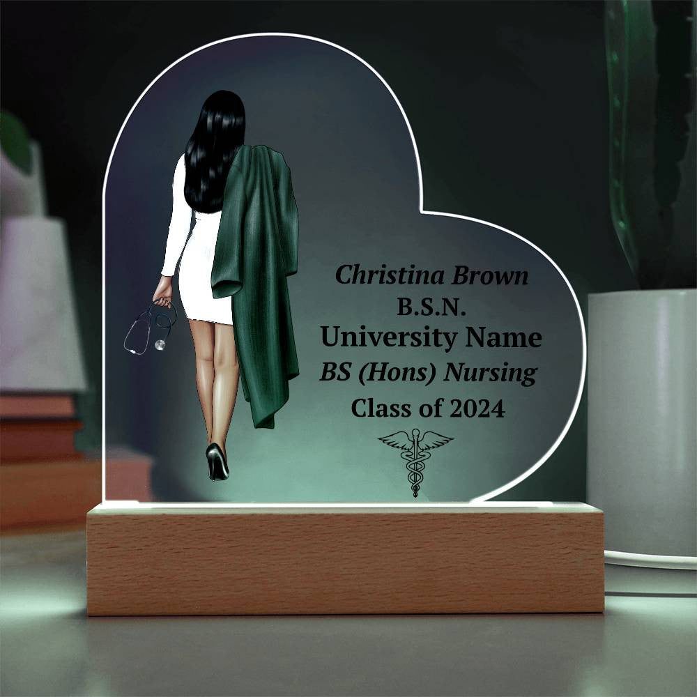 Personalized Nursing Graduation LED Plaque Gift-[Heartfelt Family Gift]